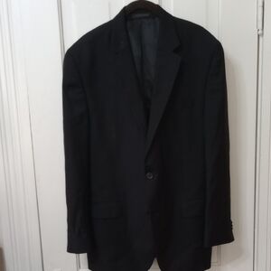 MICHAEL KORS Black Tailored Men's Wool Blazer